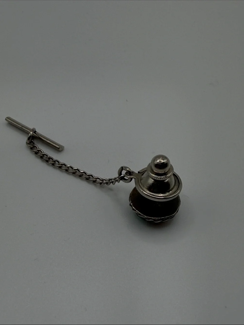 Vintage Sterling Silver 925 Native American  Zuni Sunface tie tack pin